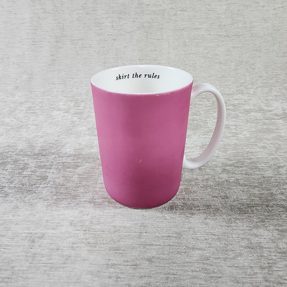 Kate Spade Skirt The Rules Pink Coffee Mug